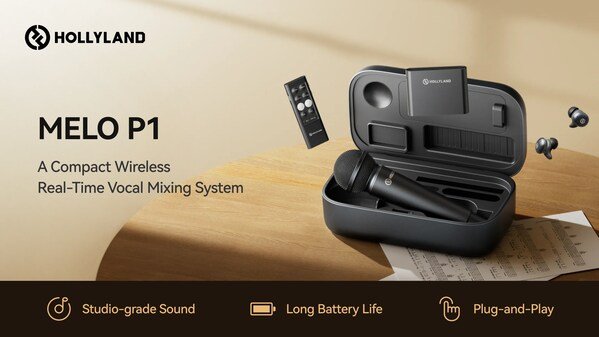 Hollyland Melo P1 | Designed for solo musicians and  creators who want studio-quality audio without the studio-level complexity.