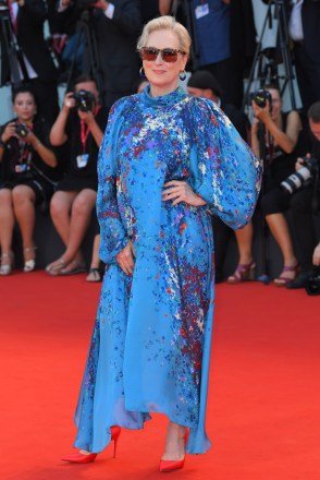 Meryl Streep 'The Laundromat' premiere, 76th Venice Film Festival, Italy - 01 Sep 2019 Wearing Givenchy Same Outfit as catwalk model *10128938af