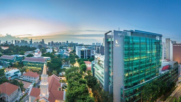 Singapore Management University located in the heart of Singapore's city centre.