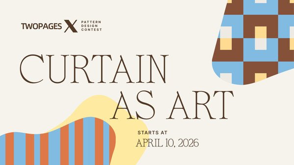 TWOPAGES X Design Contest 2026, “Curtains as Art,” invites designers worldwide; submit by June 5 for a ,000 top prize