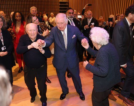 As the Jewish community prepares to celebrate Chanukah, His Majesty King Charles III visited JW3, a Jewish community centre that is open to all faiths and acts as a hub for the arts, culture, social action and learning in North London. Founded by Dame Vivien Duffield DBE, JW3 opened in October 2013 with a vision of a vibrant, diverse, unified British-Jewish community, inspired by and engaged with Jewish arts, culture, learning and life. King Charles III danced at pre-Chanukah reception being hosted on site for Holocaust survivors, King Charles III visits JW3 Jewish Community Centre, London, UK - 16 Dec 2022